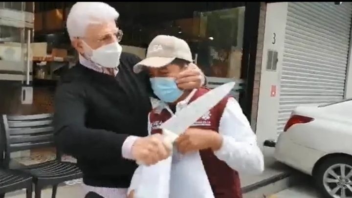 El padre de Mauricio Tabe reaccionó violentamente al cierre de una taquería 