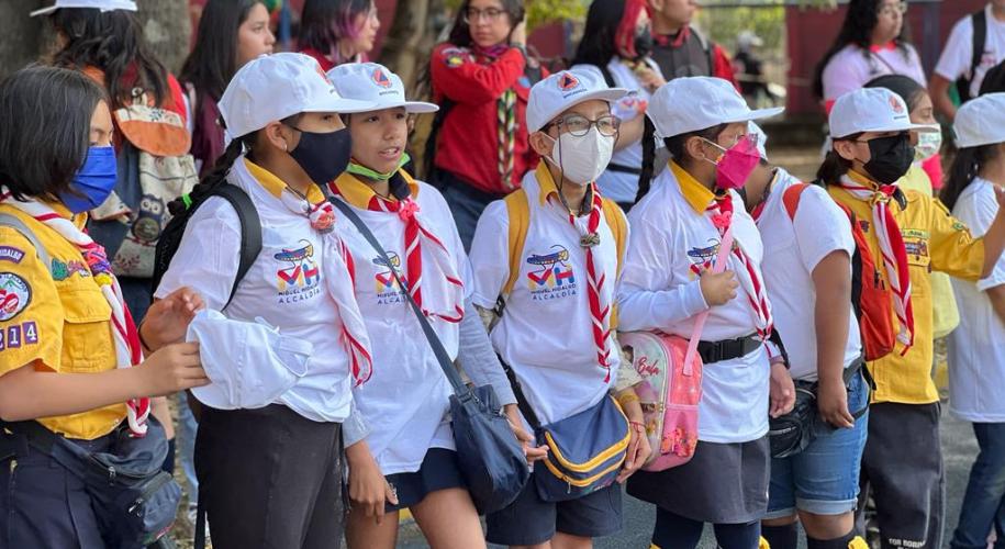 Integrantes de los Scouts de México
