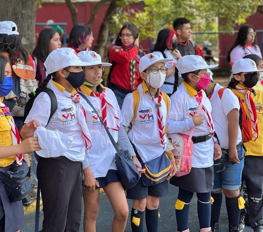 Integrantes de los Scouts de México
