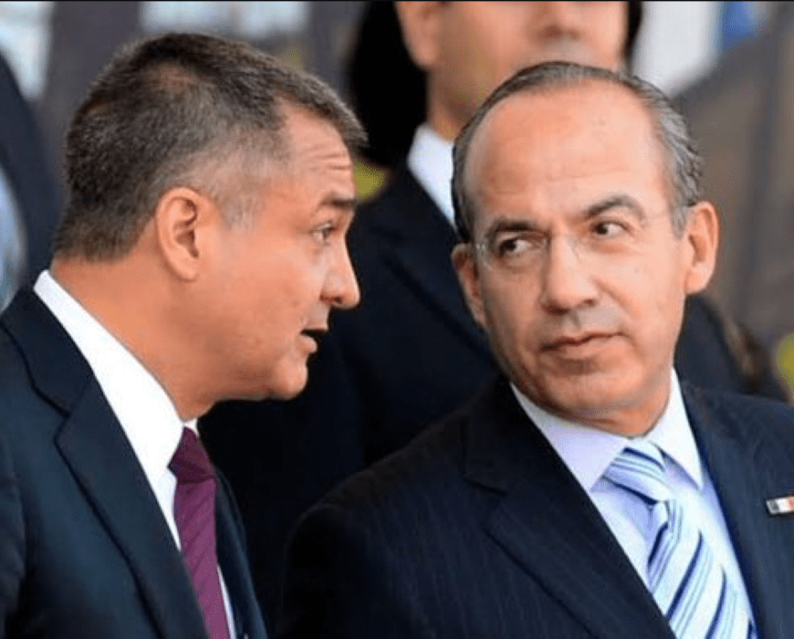 Genaro García Luna y Felipe Calderón