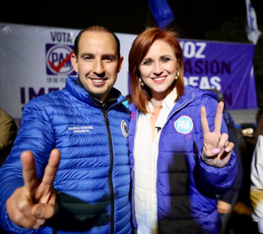 Marko Cortés y Imelda Sanmiguel