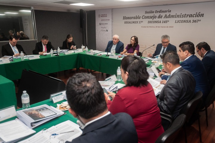 Sesión de Segalmex, Diconsa y Liconsa 