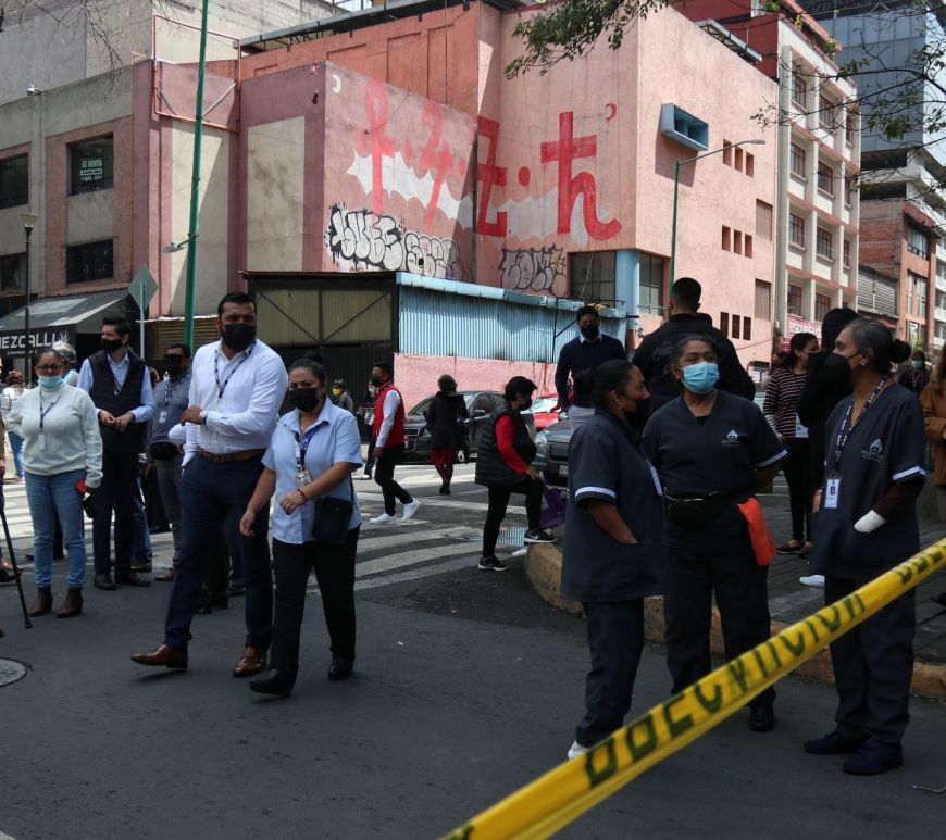 Simulacro sismo Juárez y Reforma