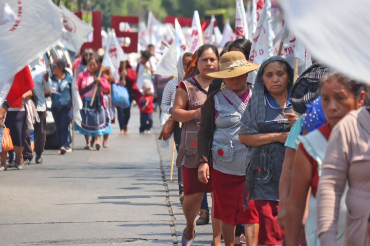 Personas en manifestación