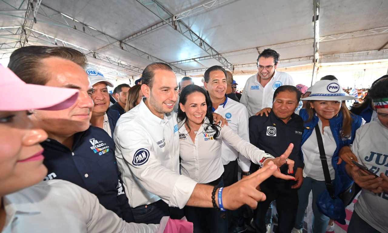 Marko Cortés y Alejandra del Moral