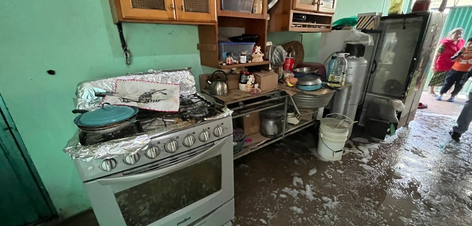 Hogares afectados por inundación en Pachuca, Hidalgo