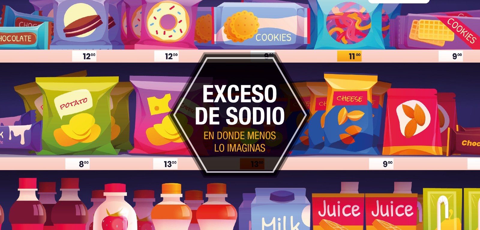 Alimentos con exceso de sodio / @SociedadNoticias_