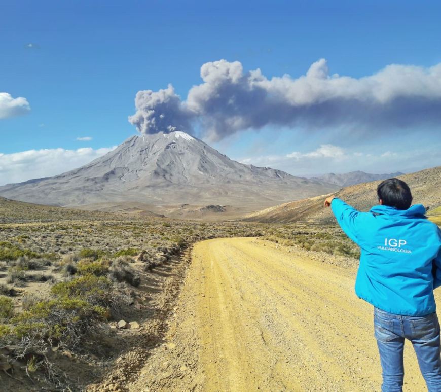 Volcán Ubinas en Perú