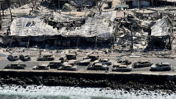 Destrucción del incendio en Maui. Foto: Reuters