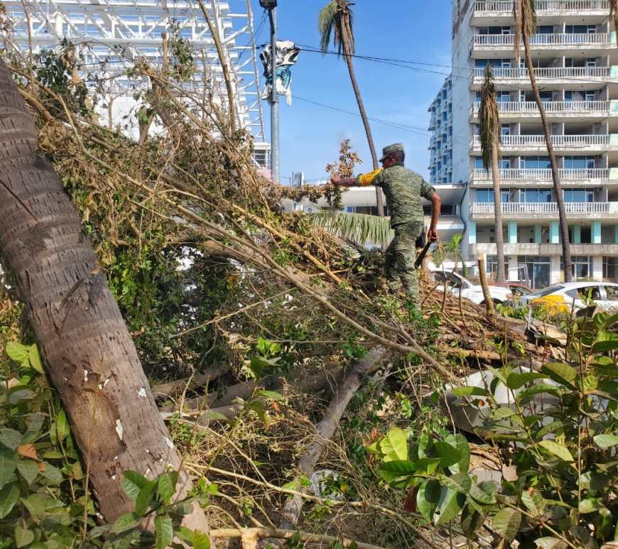 Militares desastre Acapulco