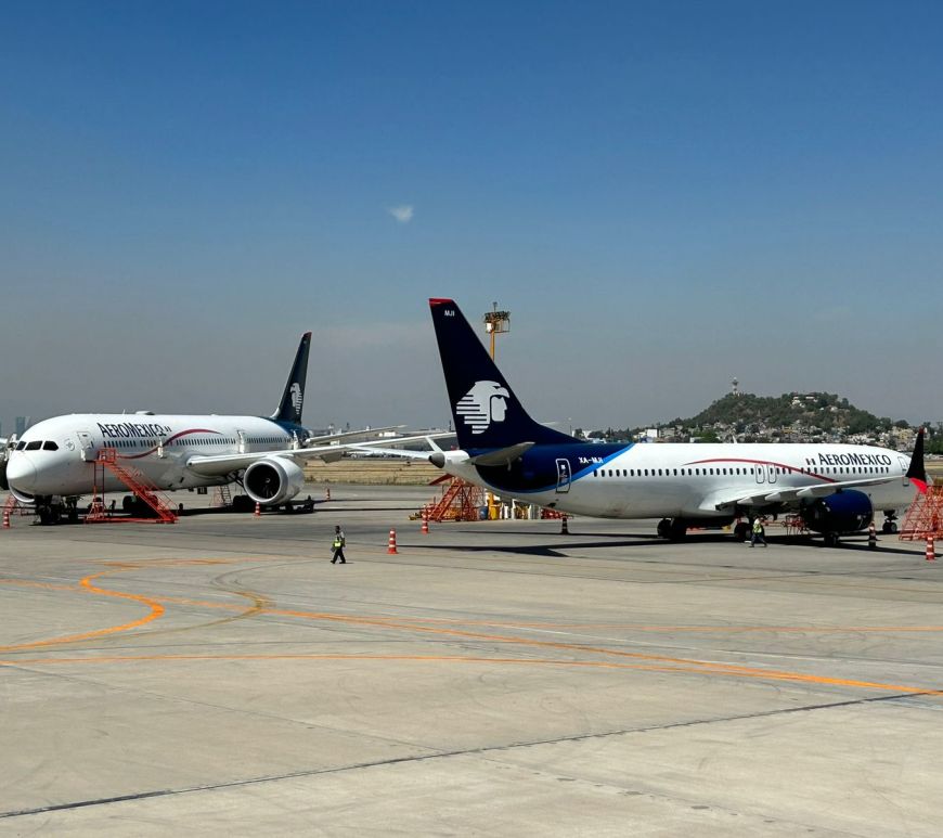 Avión de Aeromexico