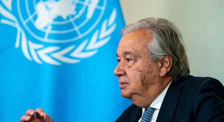 Secretary General of the United Nations Antonio Guterres attends an interview at the U.N. headquarters in New York City, U.S., September 11, 2024. REUTERS/David 'Dee' Delgado