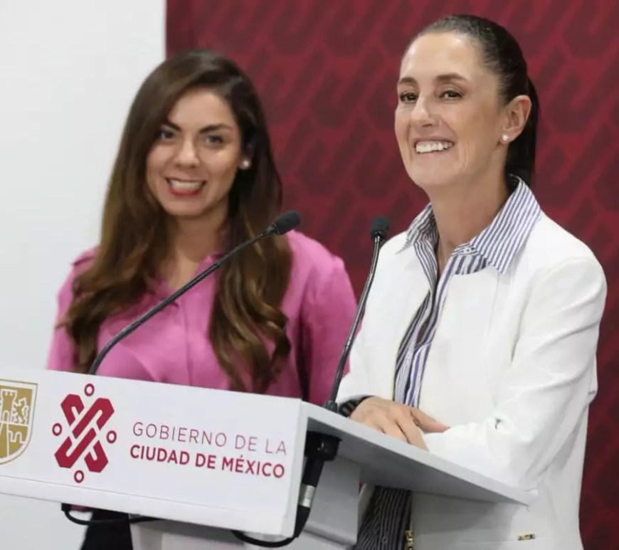 Paulia Silva y Claudia Sheinbaum