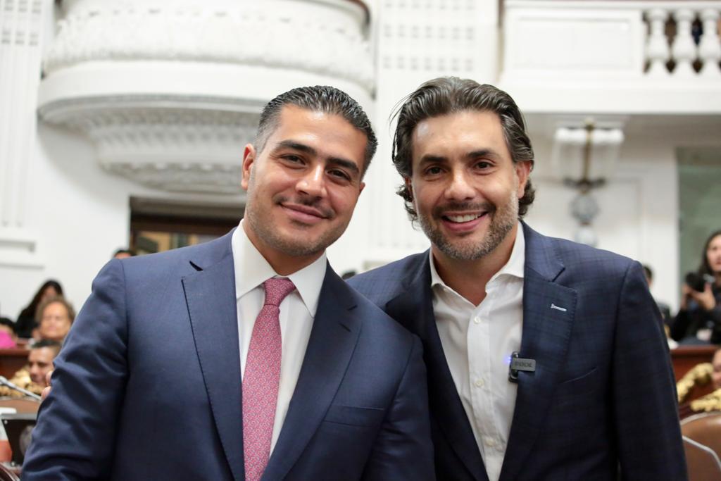 Omar García Harfuch y Jesús Sesma Suárez