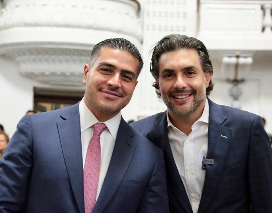 Omar García Harfuch y Jesús Sesma Suárez