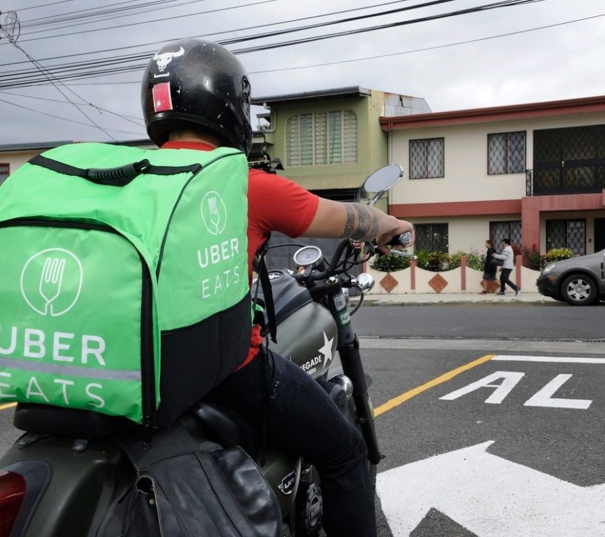 Repartidor de comida en Uber