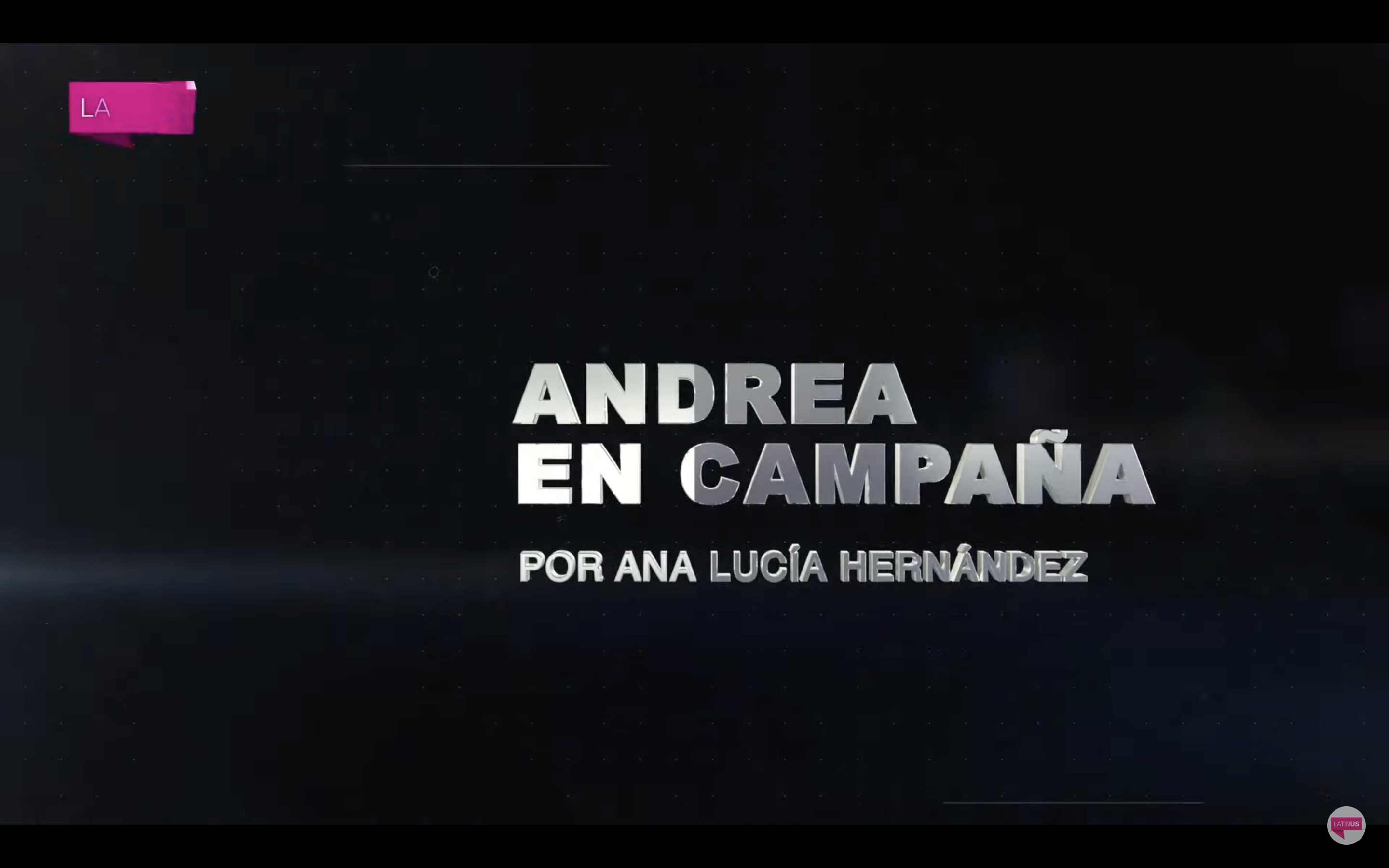 Andrea Chavez en campaña