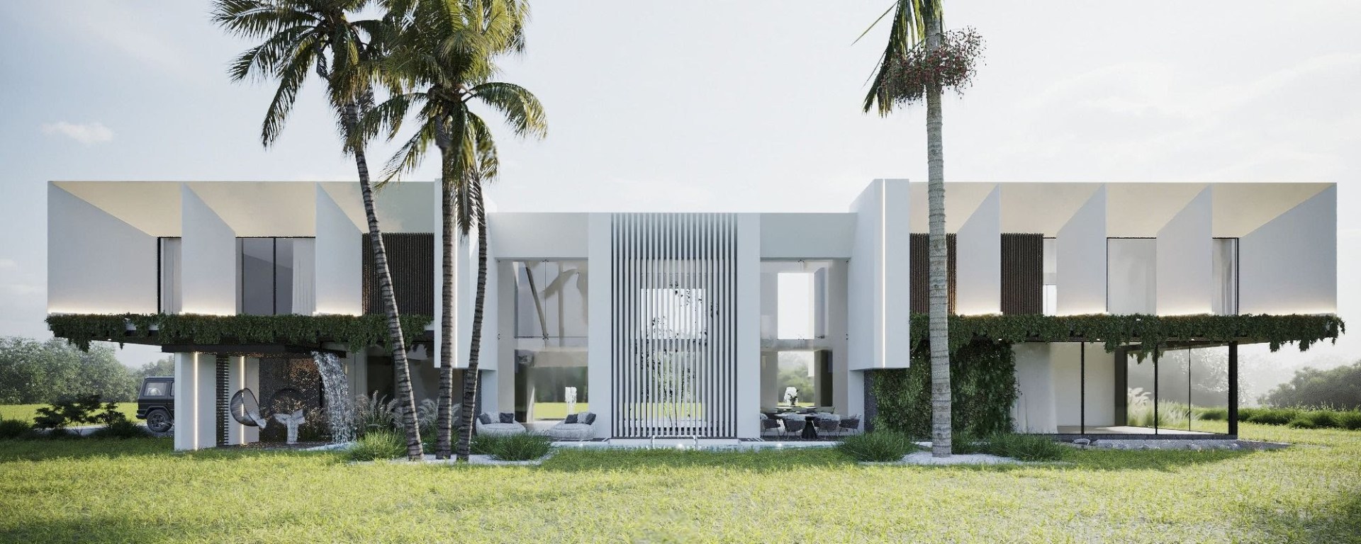 Jardin de residencia