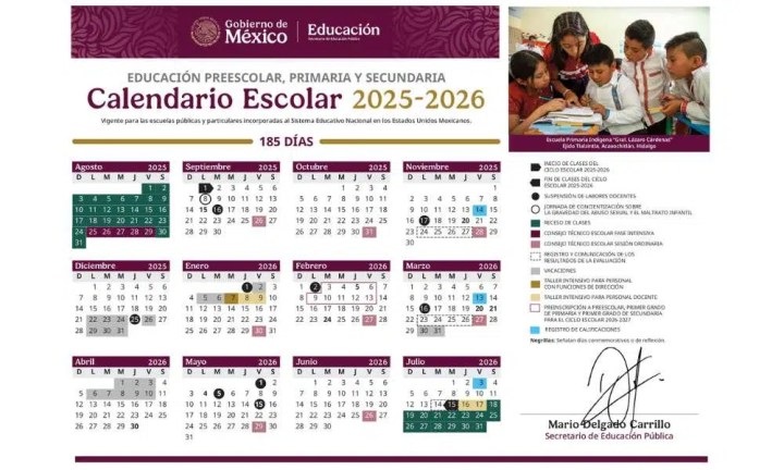calendario escolar 2025-2026
