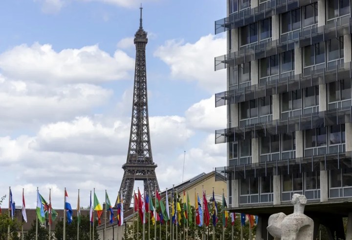 Jardín de la sede de la UNESCO en París |  EFE/EPA/Andre Pain

