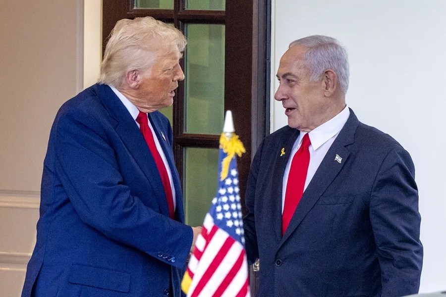 Donald Trump, junto a Benjamin Netanyahu. EFE/EPA/ Shawn Thew