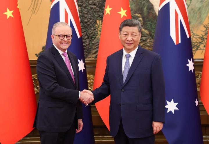 Anthony Albanese y Xi Jinping | Xinhua/Huang Jingwen