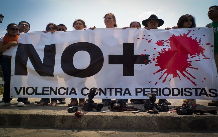 Manifestacion de comuicadores