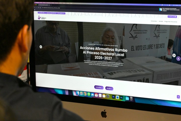 Pantalla con sitio del IECM