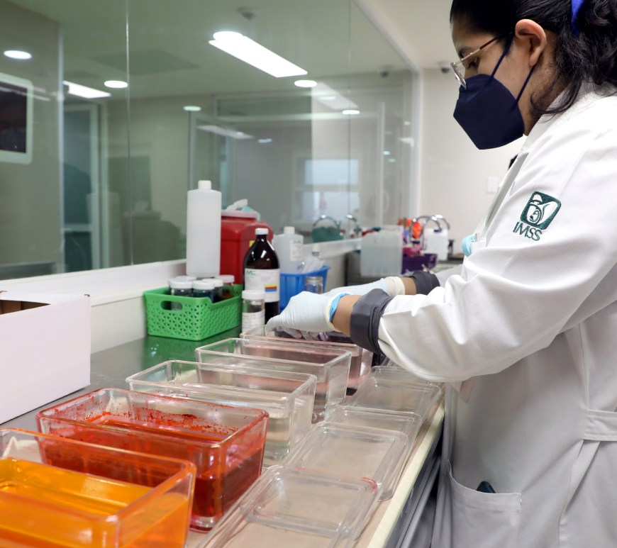 Personal de laboratorio del IMSS