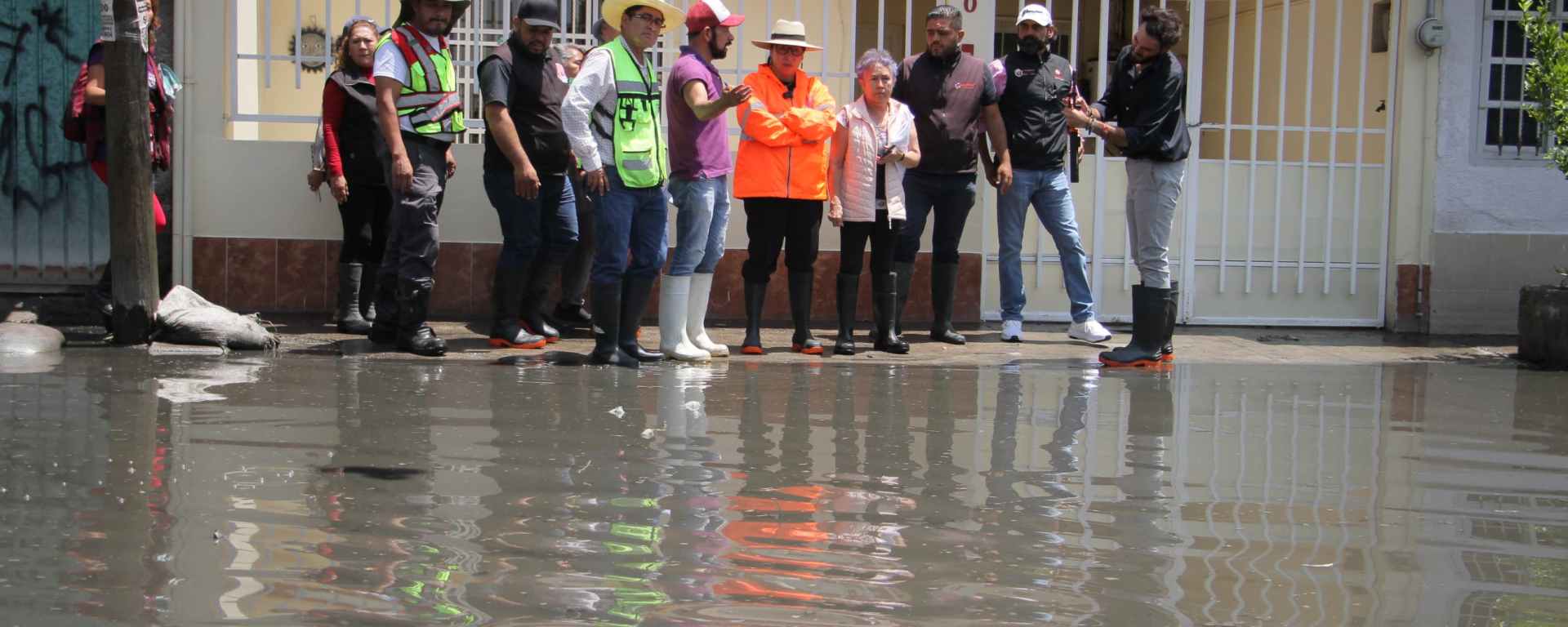 Calles afectadas por inundacion