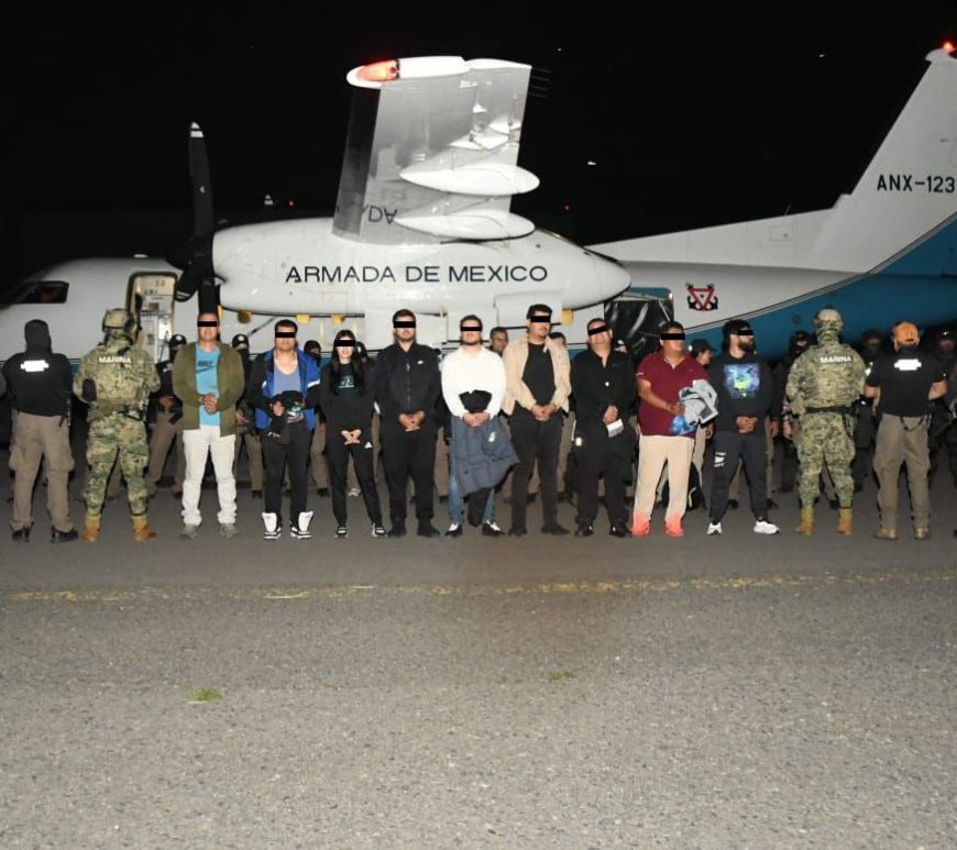 Personas detenidas por autoridades federales