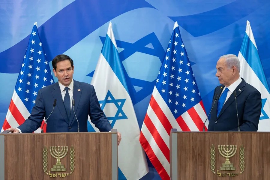 Marco Rubio y Benjamín Netanyahu | EFE/Ohad Zwigenberg/Pool