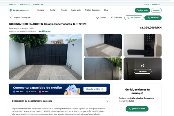 Anuncio Inmobiliario