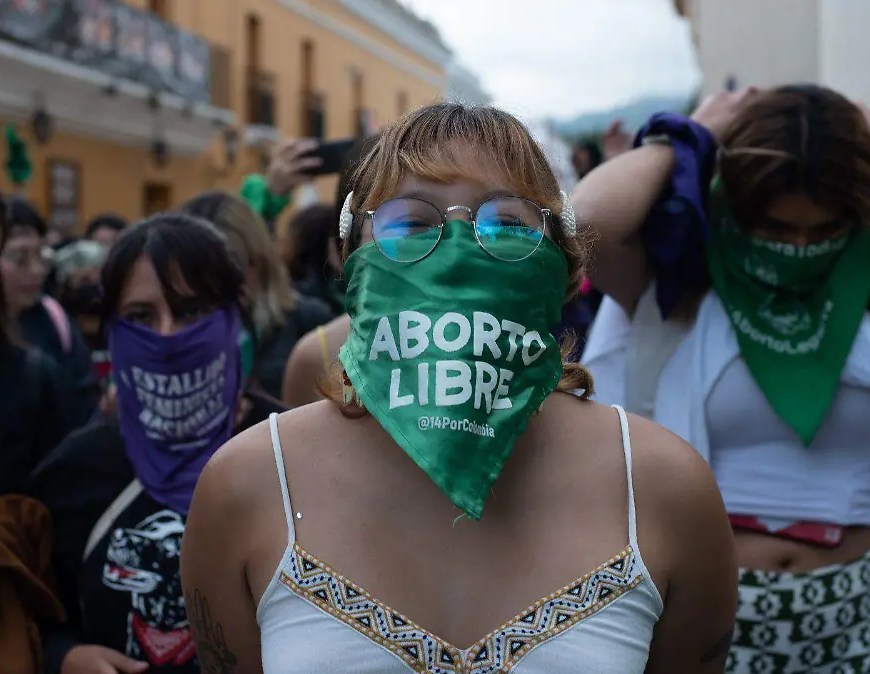 Manifestación a favor del aborto