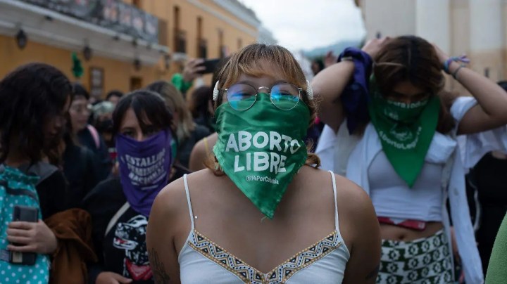 Manifestación a favor del aborto