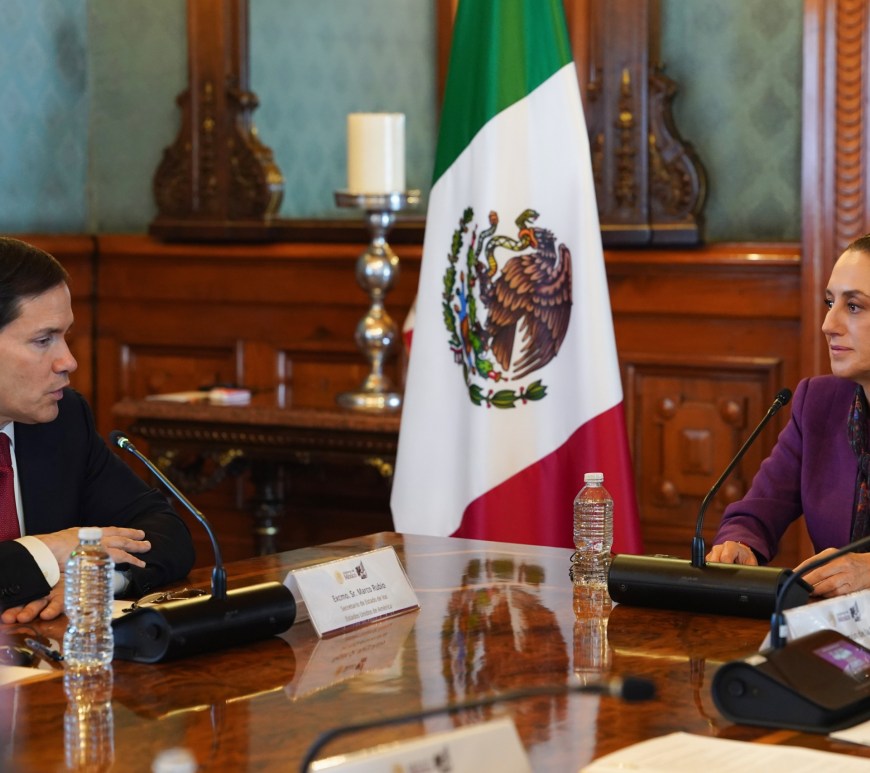Marco Rubio y Claudia Sheinbaum