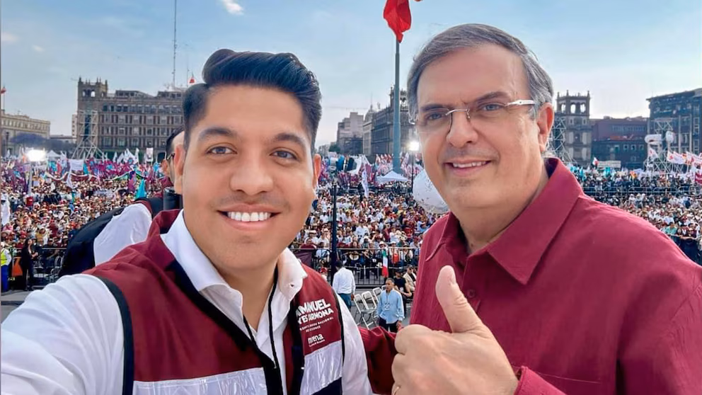 Emmanuel Reyes y Marcelo Ebrard