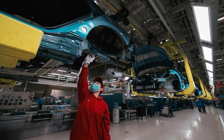 Fábrica de vehículos eléctricos, en Changzhou, China | EFE/EPA/ Alex Plavevski