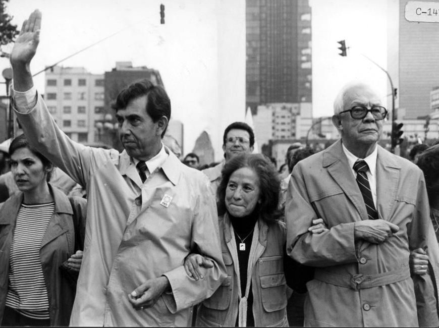 Cuauhtémoc Cárdenas, Ifigenia Martínez y Heberto Castillo