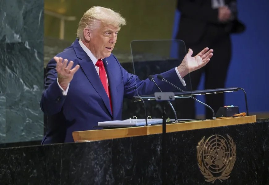 Donald Trump, ante la Asamblea General de la ONU | EFE/Sarah Yenesel