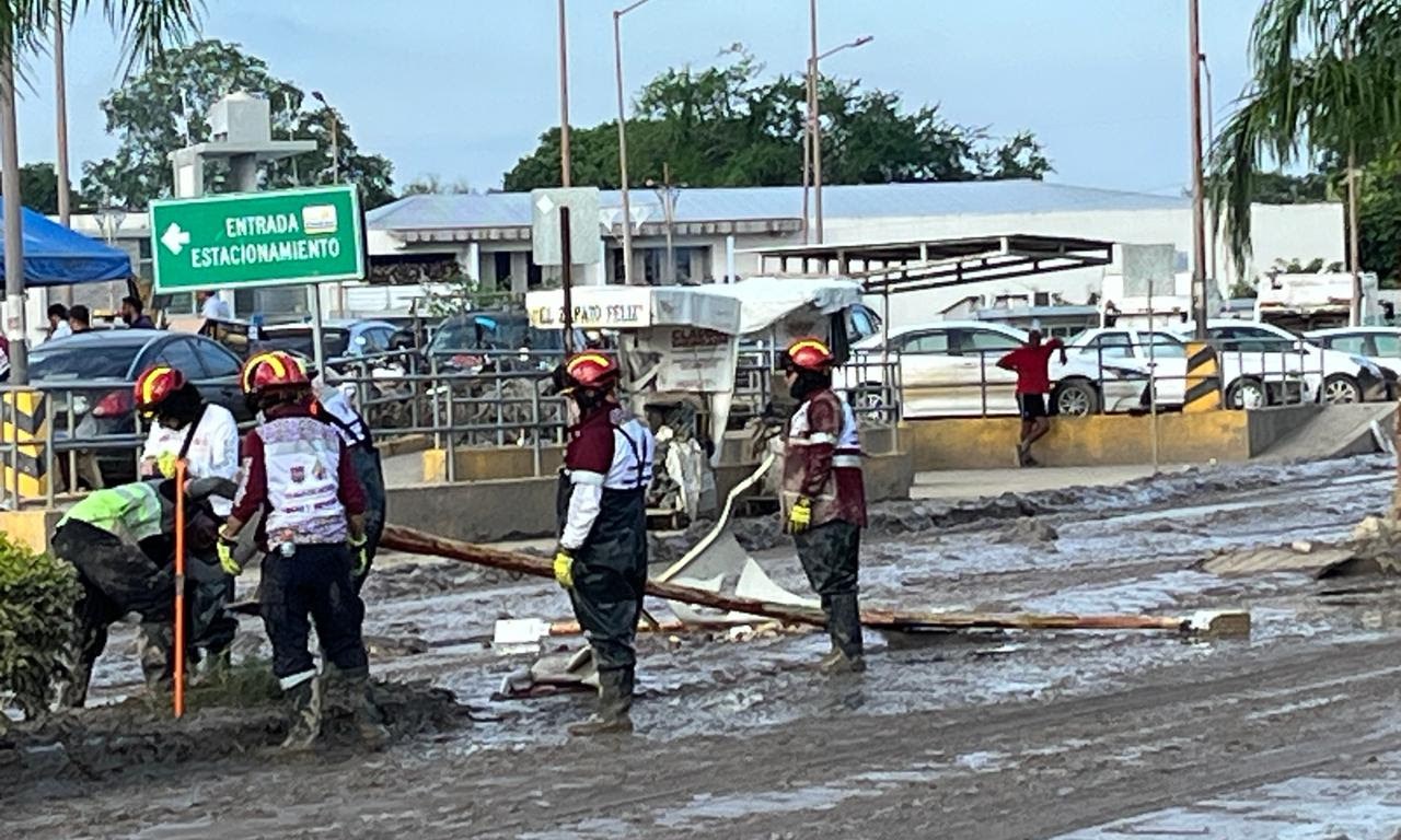 Personas afectadas por lluvia