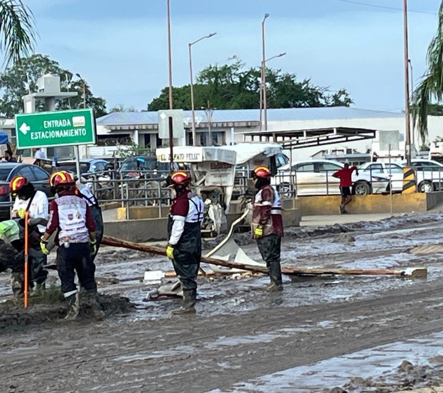 Personas afectadas por lluvia