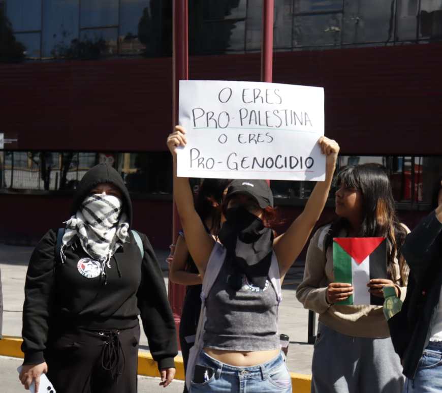 Manifestantes pro Palestina
