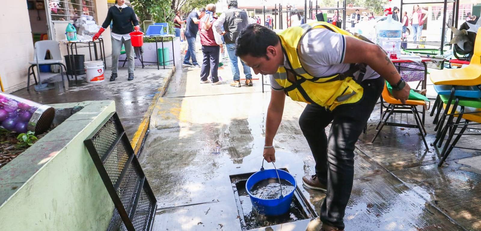Trabajos tras inundacion