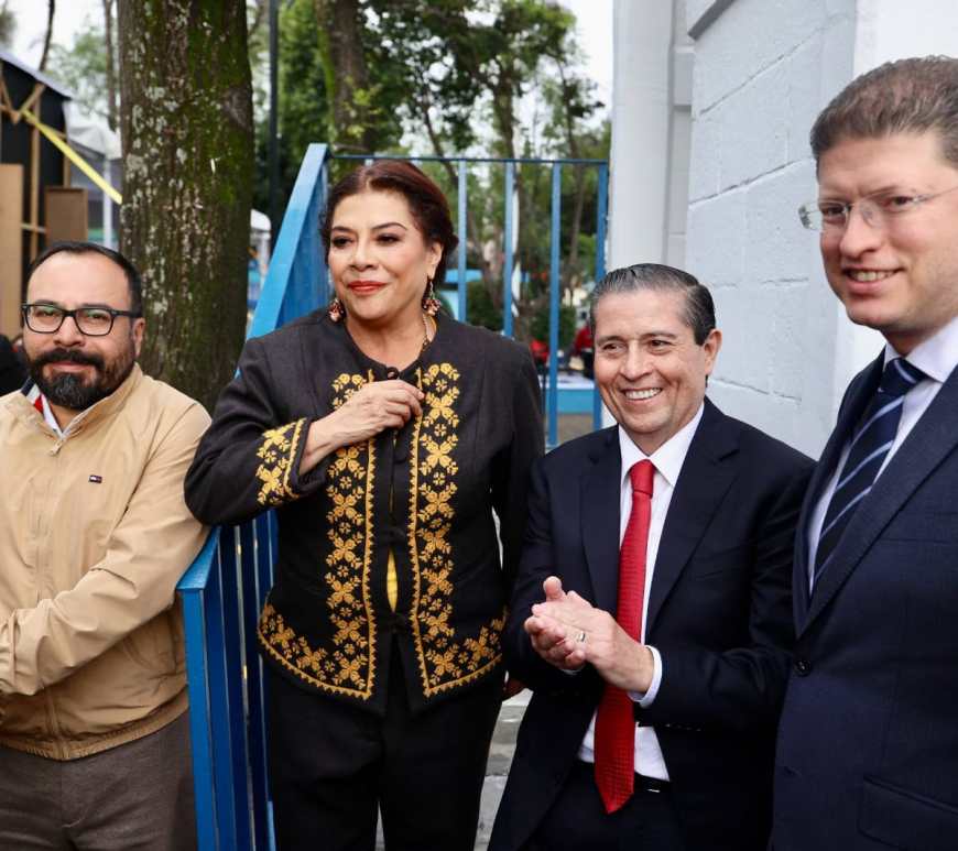 Clara Brugada y Giovani Gutierrez