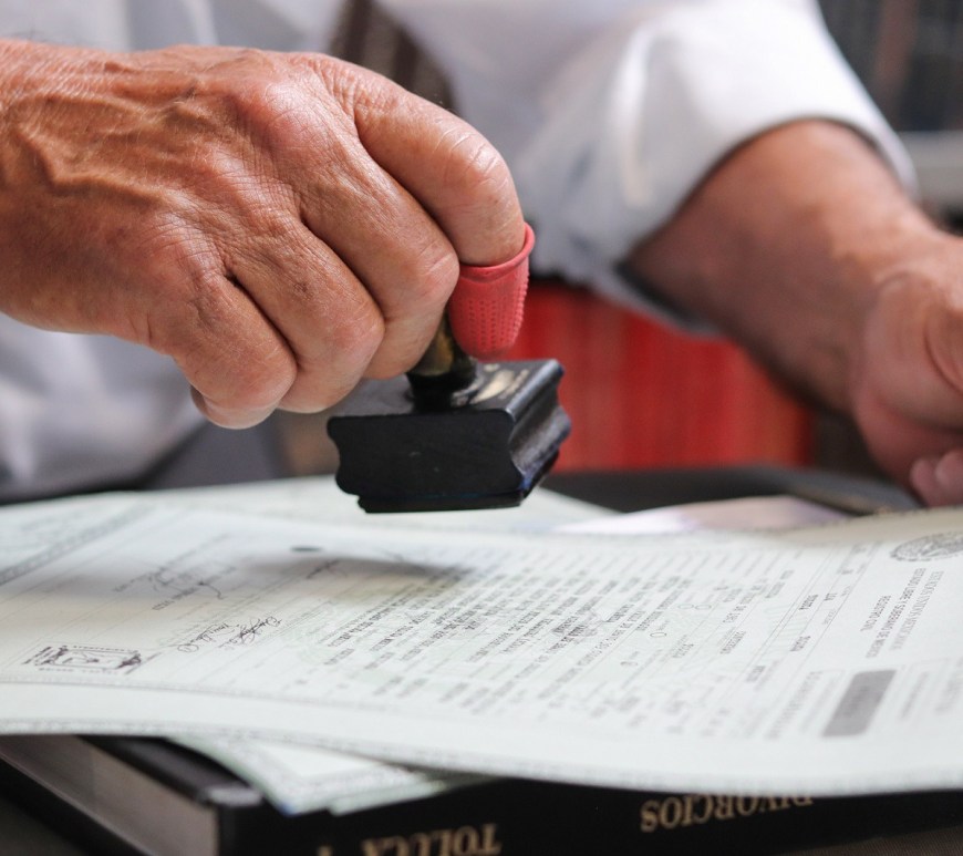 Sello documento oficial