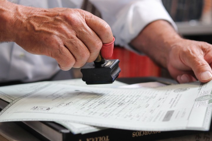 Sello documento oficial