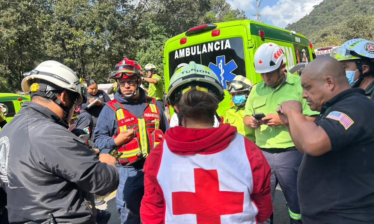 Servicio de emergencia en accidente