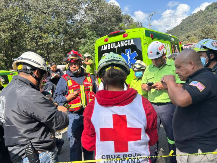 Servicio de emergencia en accidente 