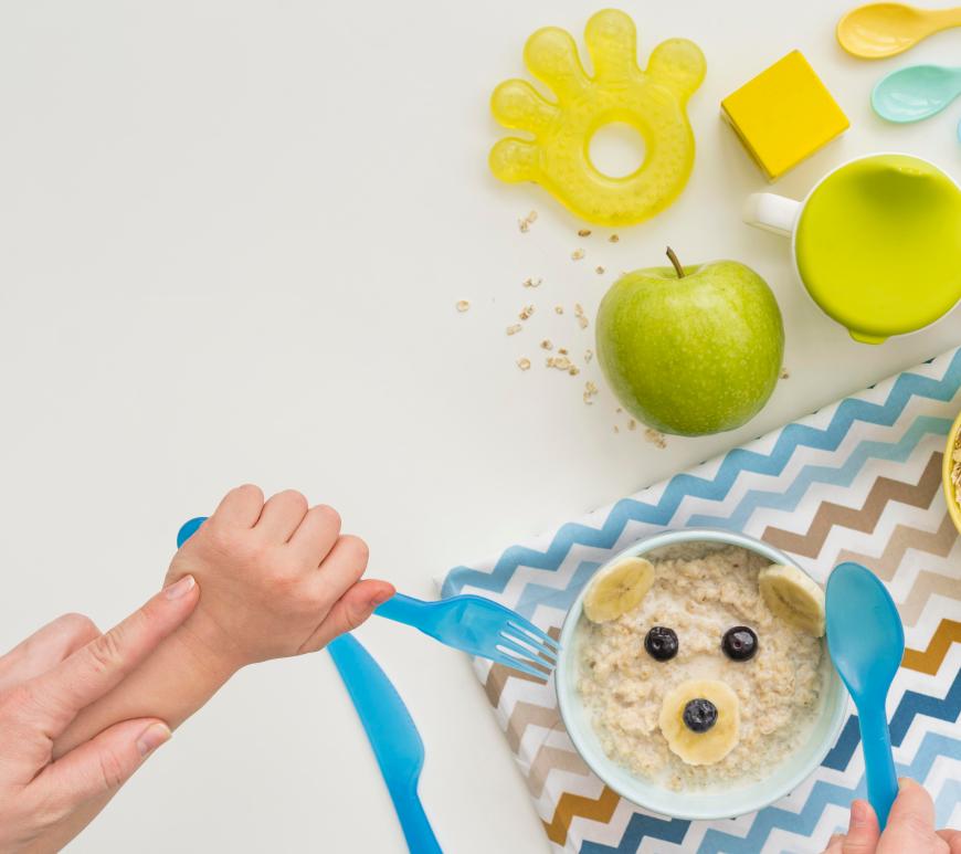 Plato de alimento nutritivo